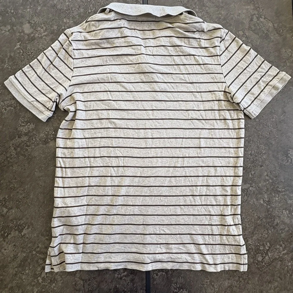 Polo Ralph Lauren Men's Classic Fit Polo Shirt Small Beige/Brown Striped
